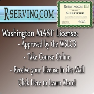Washington MAST bartender license. Washington ABC Board